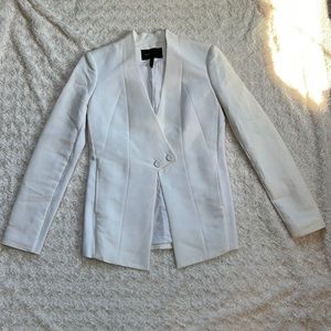 BCBG Max Azria White Tuxedo Blazer Jacket size S